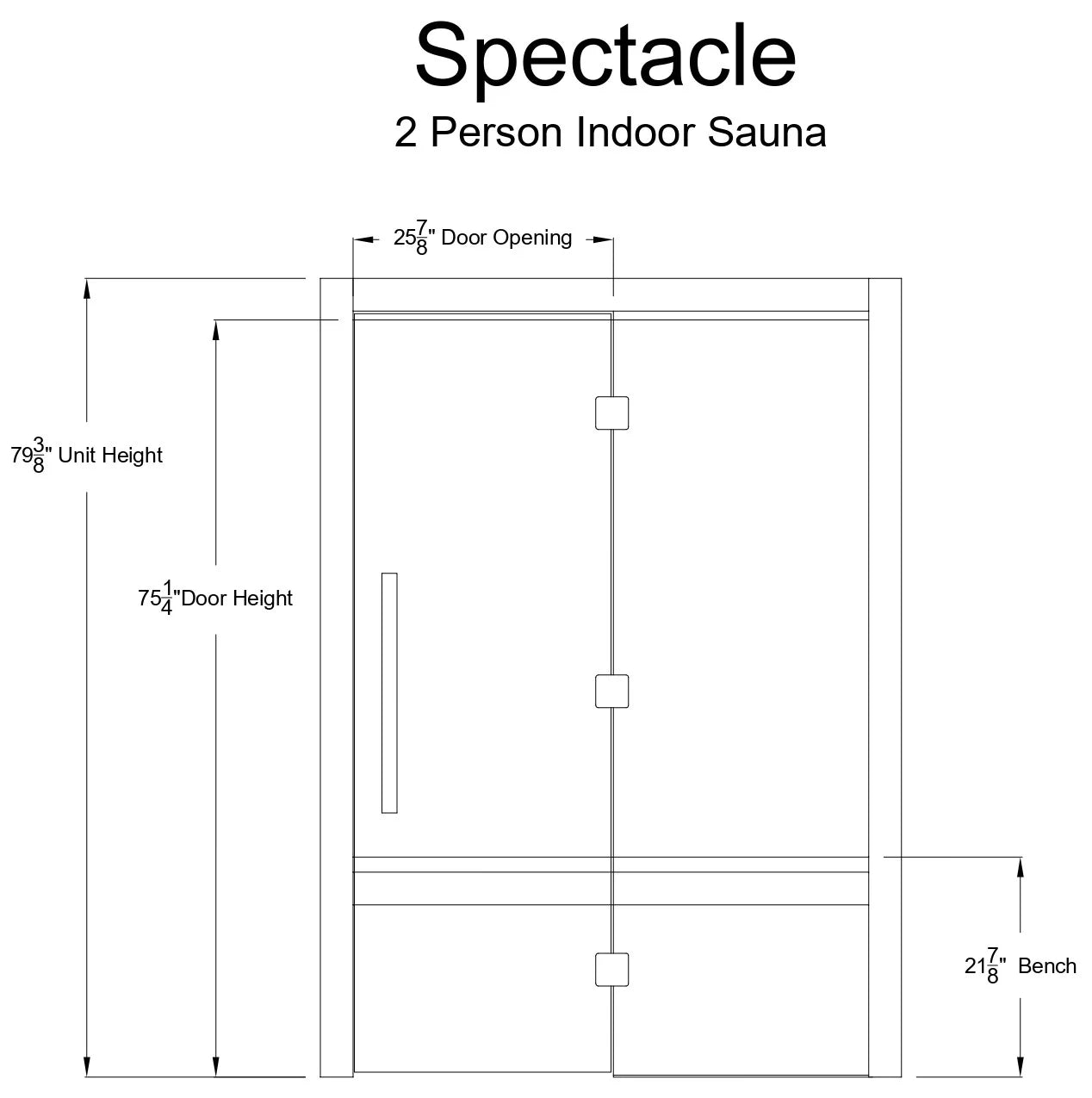Spectacle 2 Person Indoor Sauna